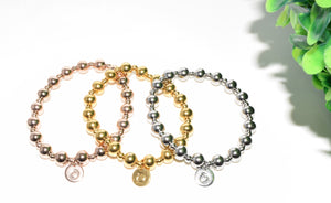 Stainless steel ball bead bracelet