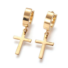 Load image into Gallery viewer, Stainless steel Cross earrings
