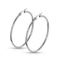 Load image into Gallery viewer, Stainless steel hoop earrings
